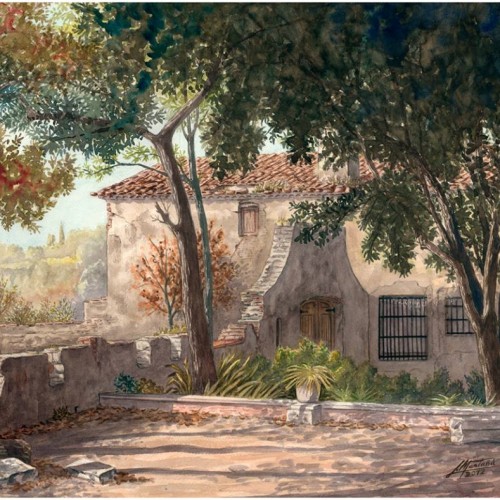 “Badalona i el seu entorn”, aquarel·les de Lluís Montanyà (Badalona, 1943)
